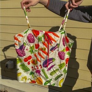 Lisa Says Gah x Tyler McGillivary Colorful Vegetable Print Women's Tank Top